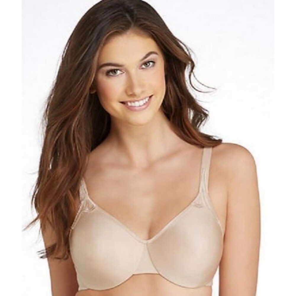Wacoal 855207 Beige Satin Sensibility Underwire Bra Sz 34D